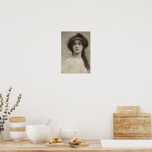 Silent Film Star Evelyn Nesbit Poster (Keuken)
