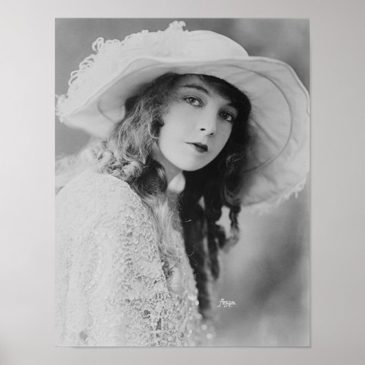 Silent Film Star Lillian Gish Poster (Voorkant)