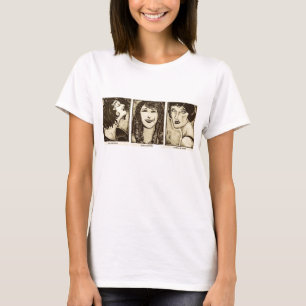 Silent film vrouw werkende legends T-shirt
