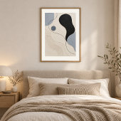 Silent Flow | Minimal Abstract Plaster Art Print