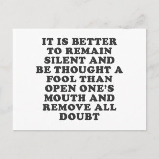 Silent Fool Briefkaart