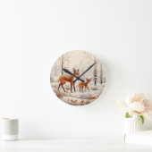 Silent Forest Kerstmis Ronde Klok (Huis)