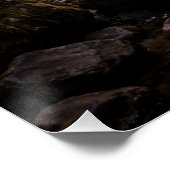 Silent Forest Waterfall – Calm Nature Landscape Perfect Poster (Hoek)