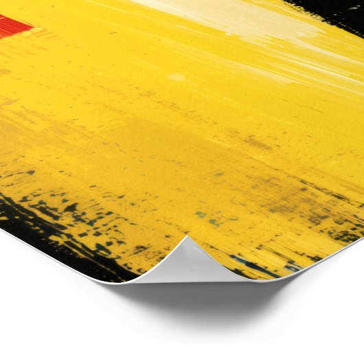 Silent Gaze — Contemporary Abstract Expressionism Poster (Hoek)