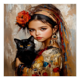 Silent Gazes Perfect Poster