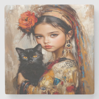 Silent Gazes Stenen Onderzetter