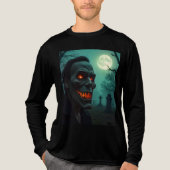 Silent Grin Face Tri-Blend Shirt (Voorkant volledig)
