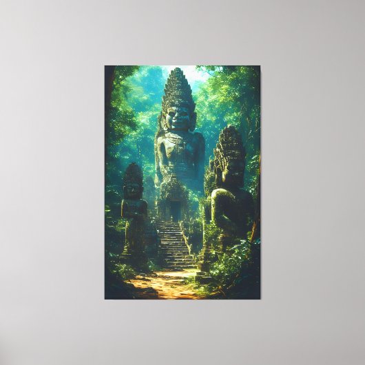 Silent Guardians of Siam Canvas Afdruk (Voorkant)