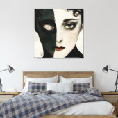 Silent Hell - Dark Art Stretched Canvas Print (Insitu (Slaapkamer))