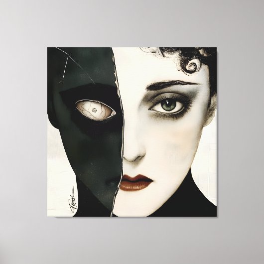 Silent Hell - Dark Art Stretched Canvas Print (Voorkant)