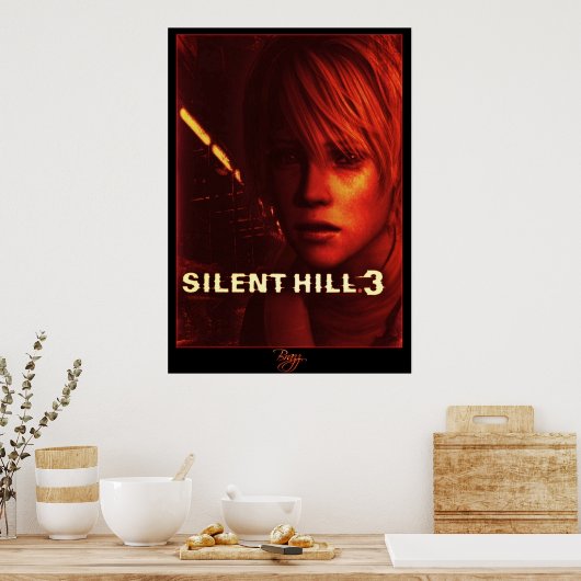 Silent Hill 3 Box Art Hoesje Red Versie Poster (Keuken)