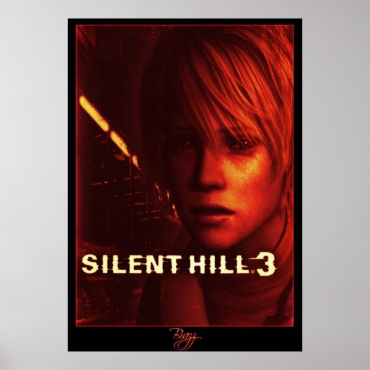 Silent Hill 3 Box Art Hoesje Red Versie Poster (Voorkant)