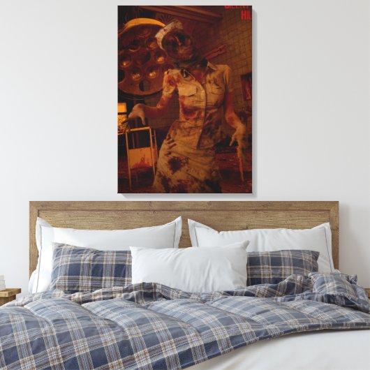 Silent Hill verpleegster Canvas Afdruk (Insitu (Slaapkamer))