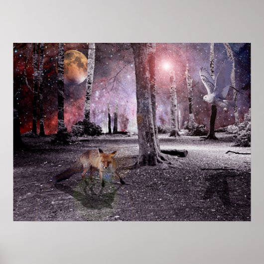 Silent hout poster (Voorkant)