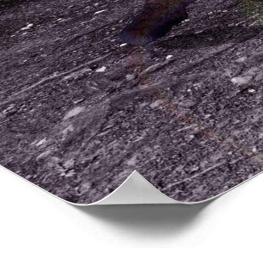 Silent hout poster (Hoek)