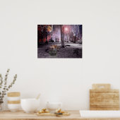 Silent hout poster (Keuken)