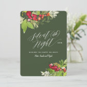 Silent (ish) kerstfeestkaart feestdagenkaart (Staand voorkant)