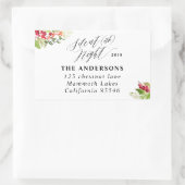 Silent (ish) night Christmas vakantieadres label (Tas)