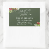 Silent (ish) night Christmas vakantieadres label (Tas)