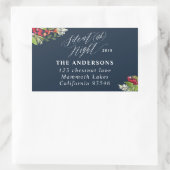 Silent (ish) night Christmas vakantieadres label (Tas)