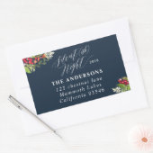 Silent (ish) night Christmas vakantieadres label (Envelop)