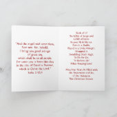 Silent-kerstkaart van nacht feestdagen kaart (Binnen)