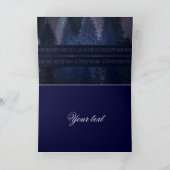 Silent-kerstkaart van nacht feestdagen kaart (Binnen)