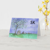 Silent Key-Kaart Kaart (Gele Bloem)