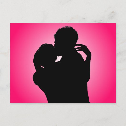 Silent Kiss Briefkaart (Voorkant)