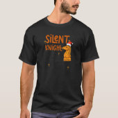 Silent Knight Heilige Knight Chess Kerstmis T-shirt (Voorkant)