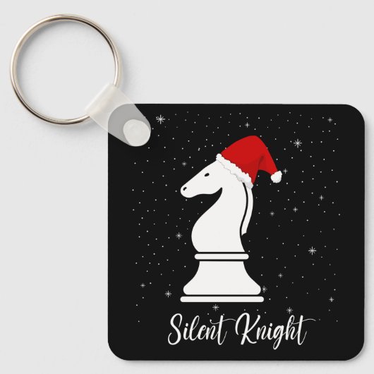 Silent Knight-kerst met kerststrategie Sleutelhanger (Voorkant)