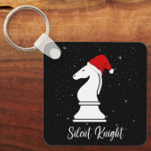 Silent Knight-kerst met kerststrategie Sleutelhanger (Voorkant)