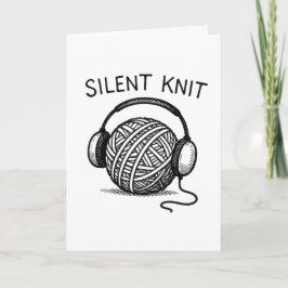 Silent Knit - Funny Christmas Card Feestdagen Kaart