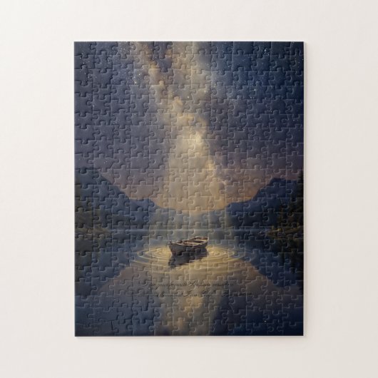 Silent Lake & Starry Night Jigsaw Puzzle Legpuzzel (Verticaal)