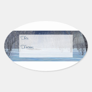 Silent Light Gift Label Stickers