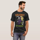 Silent, maar dodelijk Grim Reaper T-shirt (Voorkant volledig)