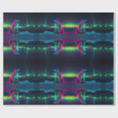 Silent Majesty: Polar Beer onder het noorderlicht Cadeaupapier (Vlak)