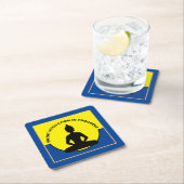 SILENT Meditation in Progress & Buddha Mindfulness Kartonnen Onderzetters (Insitu)