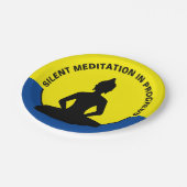 SILENT Meditation in Progress & Buddha Mindfulness Papieren Bordje (Gekanteld)
