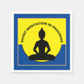 SILENT Meditation in Progress & Buddha Mindfulness Servet (Voorkant)