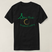 Silent Mode Weekend Loading Minimal Quote  T-shirt (Design voorkant)