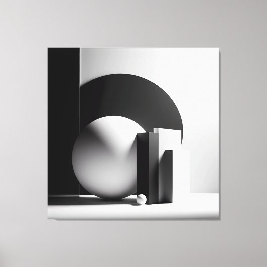 Silent Monoliths in Light Canvas Afdruk (Voorkant)