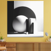 Silent Monoliths in Light Canvas Afdruk (Insitu (Woonkamer))