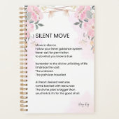 Silent Move - Aanmoedigingsgedicht Planner (Voorkant)