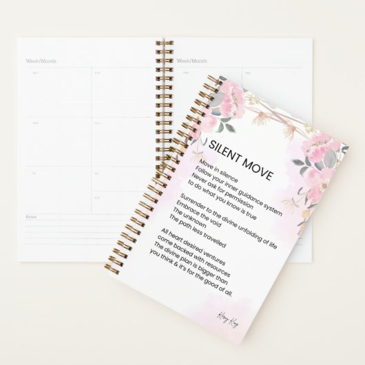 Silent Move - Aanmoedigingsgedicht Planner (Display)