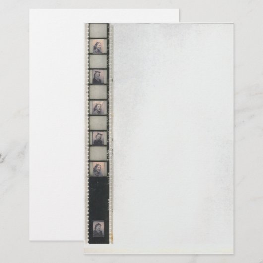 Silent Movie 1 Stationery Briefpapier (Voorkant / Achterkant)