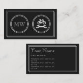 "Silent Movie" Bike Repair-Visitekaartjes Visitekaartje (Voorkant / Achterkant)