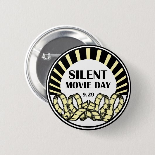 Silent Movie Day Button (Voorkant /achterkant)