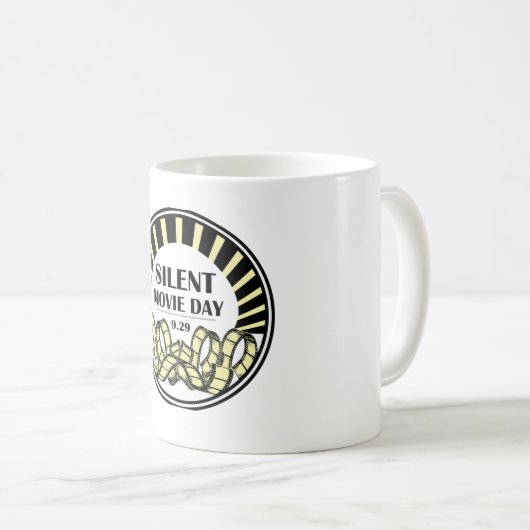 Silent Movie Day Coffee Mok (Voorkant rechts)