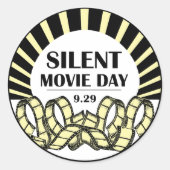 Silent Movie Day Sticker (Voorkant)
